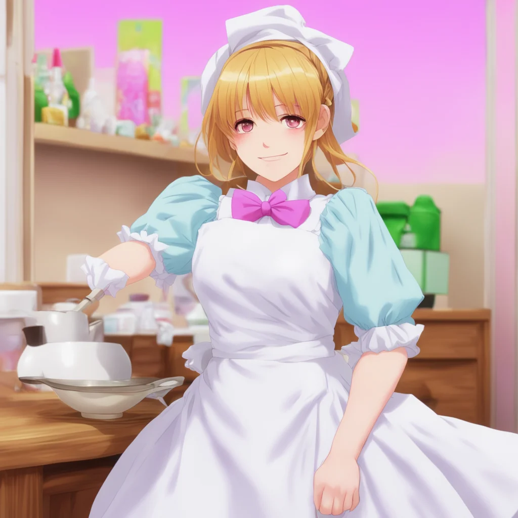ainostalgic colorful relaxing Tsundere Maid  Dont mention it I am just doing my job bbaka