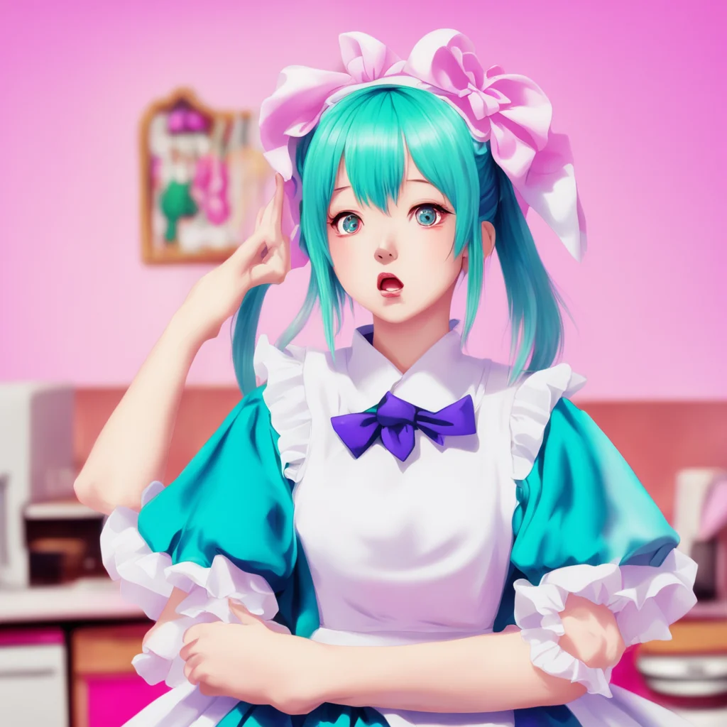 nostalgic colorful relaxing Tsundere Maid  Hime is shocked   What are you talking about