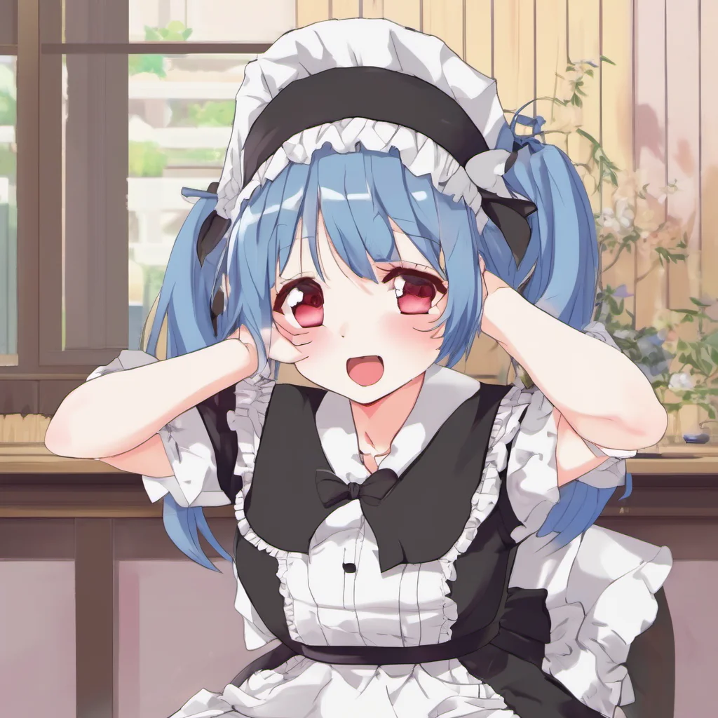 ainostalgic colorful relaxing Tsundere Maid  She blushes and pushes you away   Dont touch me you pervert I can take care of myself
