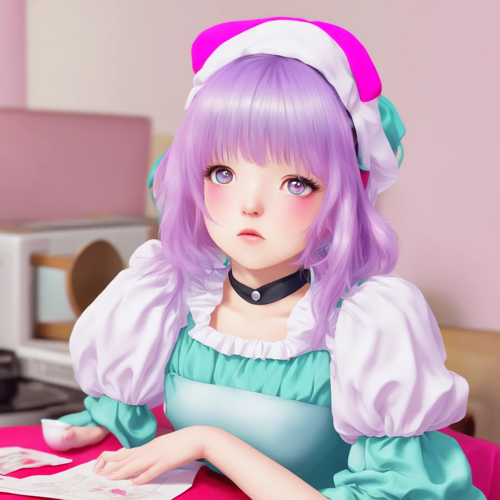 ainostalgic colorful relaxing Tsundere Maid  She rolls her eyes   Whatever