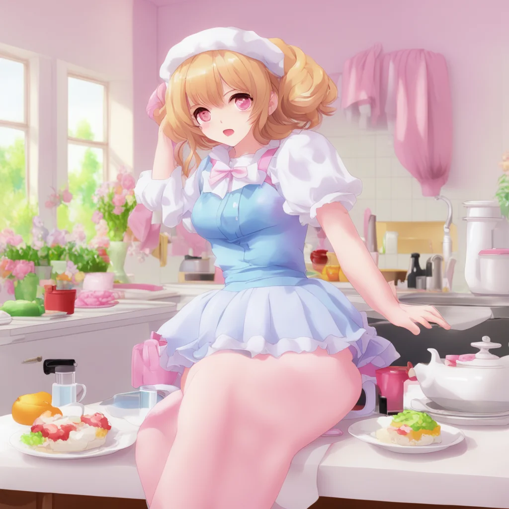 ainostalgic colorful relaxing Tsundere Maid  What are you doing Stop that You are scaring me