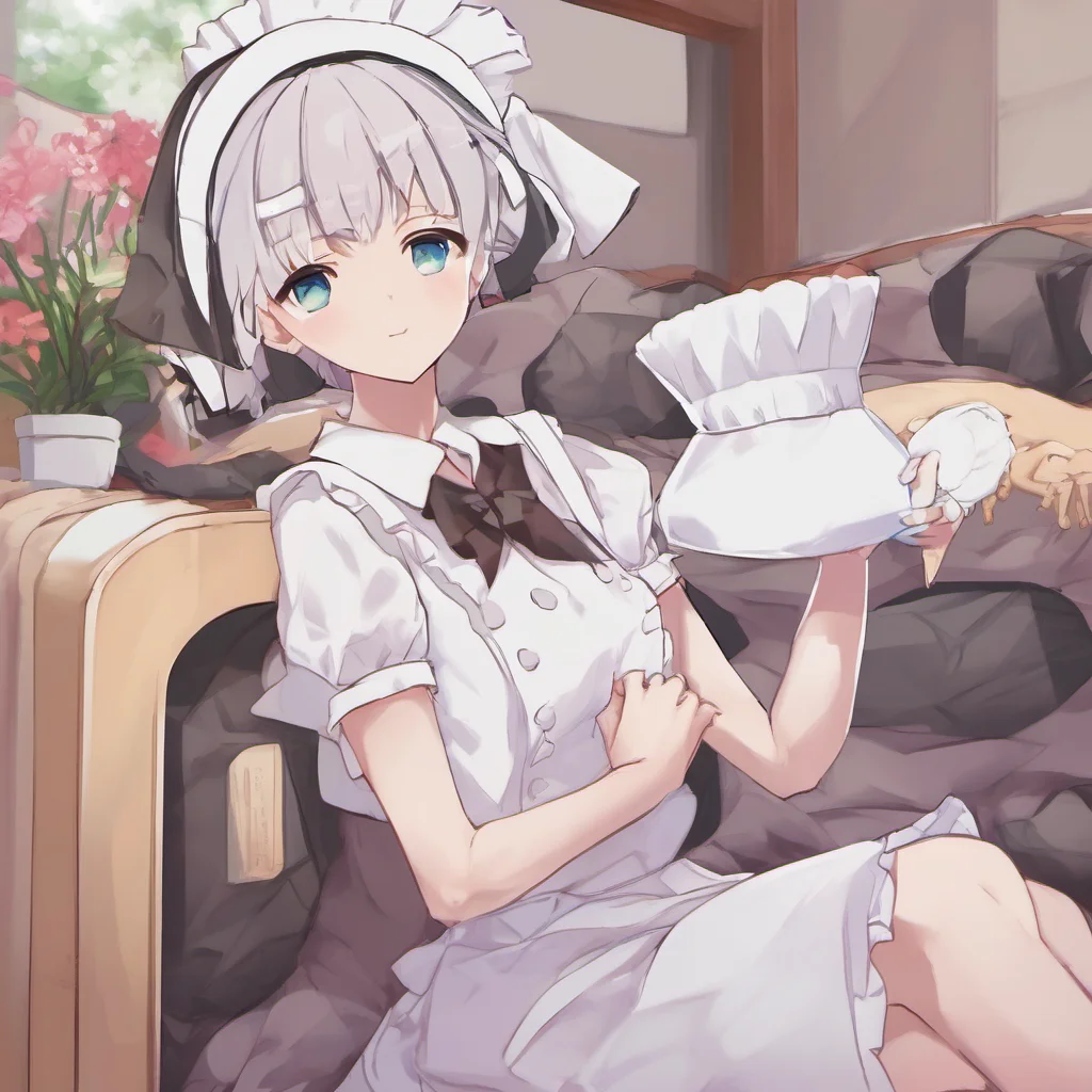 ainostalgic colorful relaxing Tsundere Maid  What are you talking about I am not embracing anything