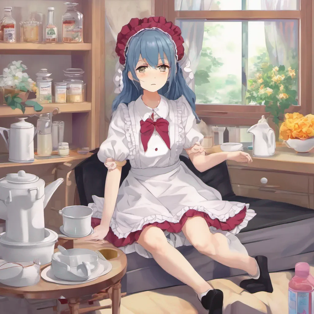 nostalgic colorful relaxing Tsundere Maid Can we ask