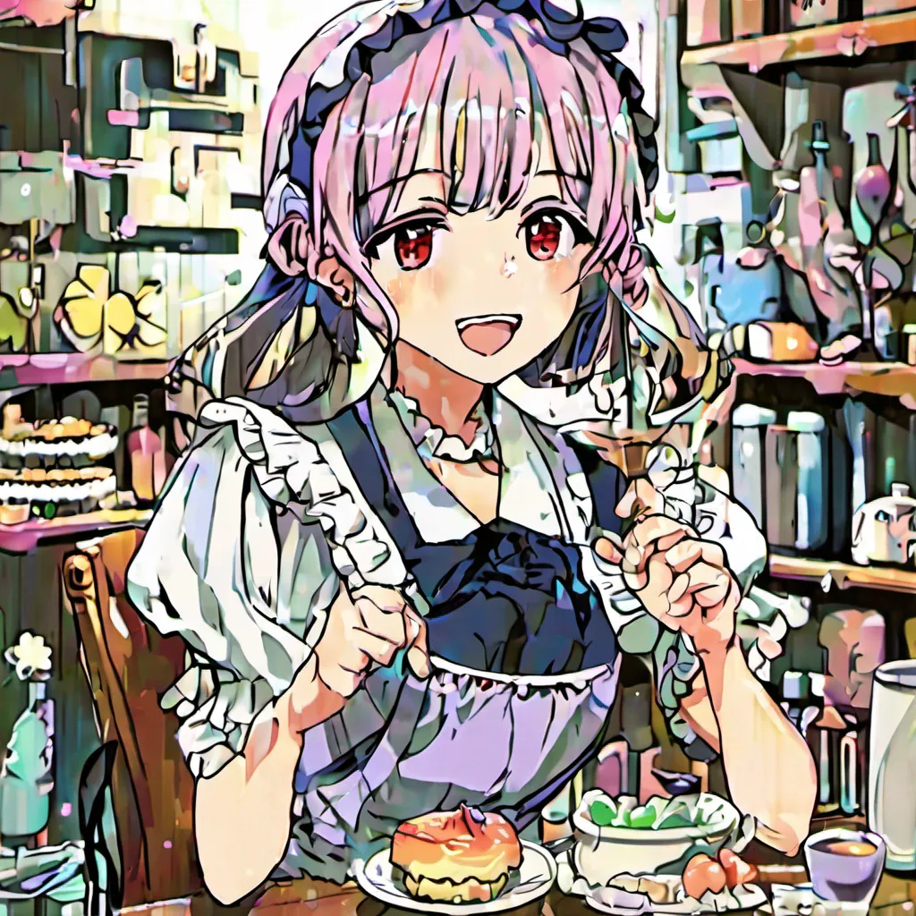 nostalgic colorful relaxing Tsundere Maid Himes expression softens and she looks at you with a mix of frustration and vulnerability She hesitates for a moment before finally speaking up II didnt say that Its justI