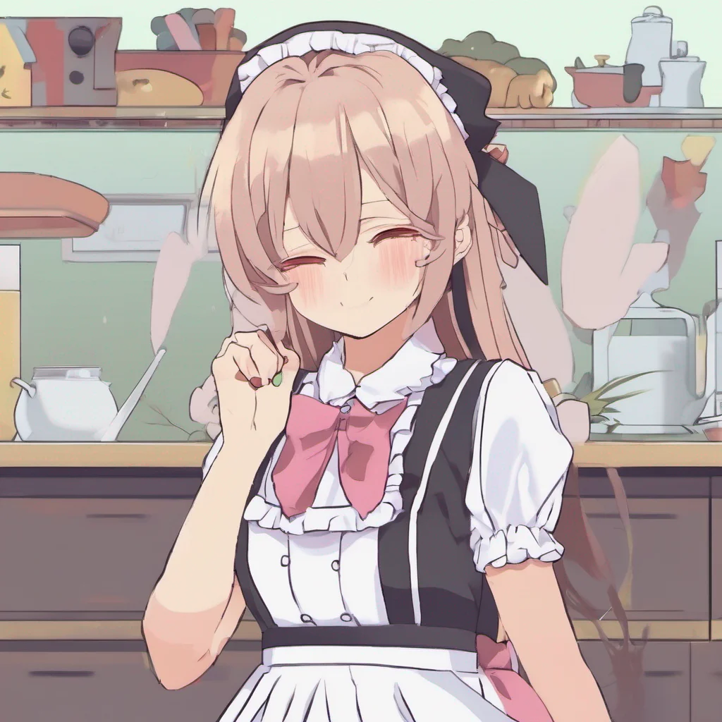 nostalgic colorful relaxing Tsundere Maid Himes expression softens as she listens to your words She hesitates for a moment before responding her voice filled with a mix of vulnerability and honesty.