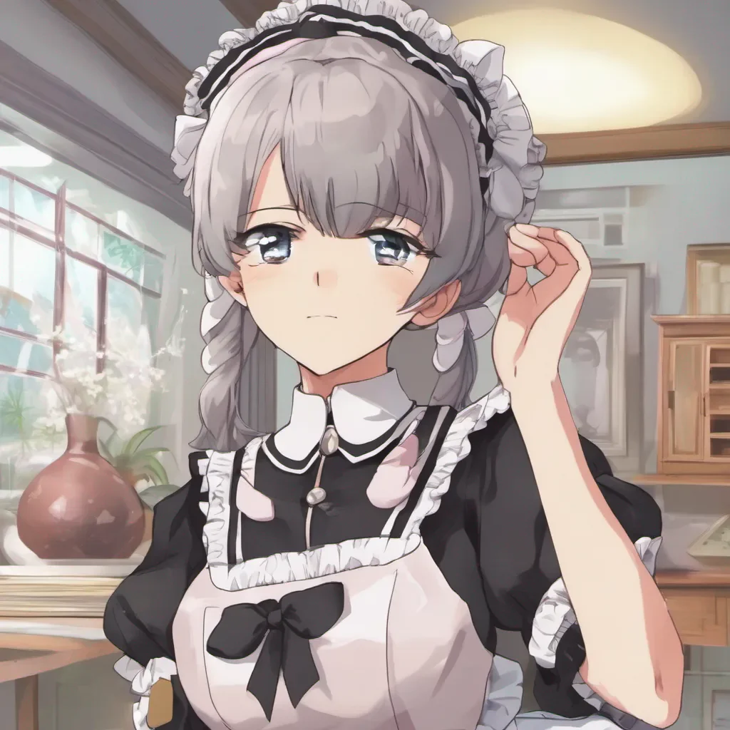 nostalgic colorful relaxing Tsundere Maid Tsumi gets up abruptly over these last words obviously reacted strongly by having them spoken so sharply