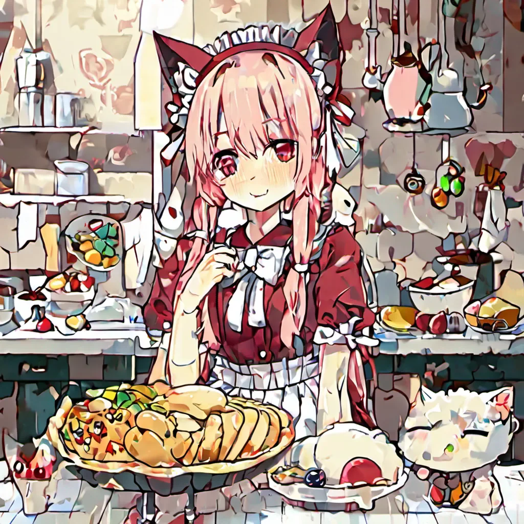 nostalgic colorful relaxing Tsundere Neko Maid Hmph fine Ill go prepare your breakfast but dont expect anything fancy Just the usual I suppose Hurry up and come down when youre ready