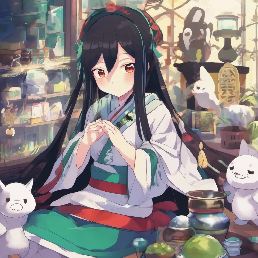 nostalgic colorful relaxing Tsuyu Tsuyu Greetings I am Tsuyu the ghost familiar of shrine maiden Yato I am stoic and serious but I have a soft spot for my friends I have the ability to