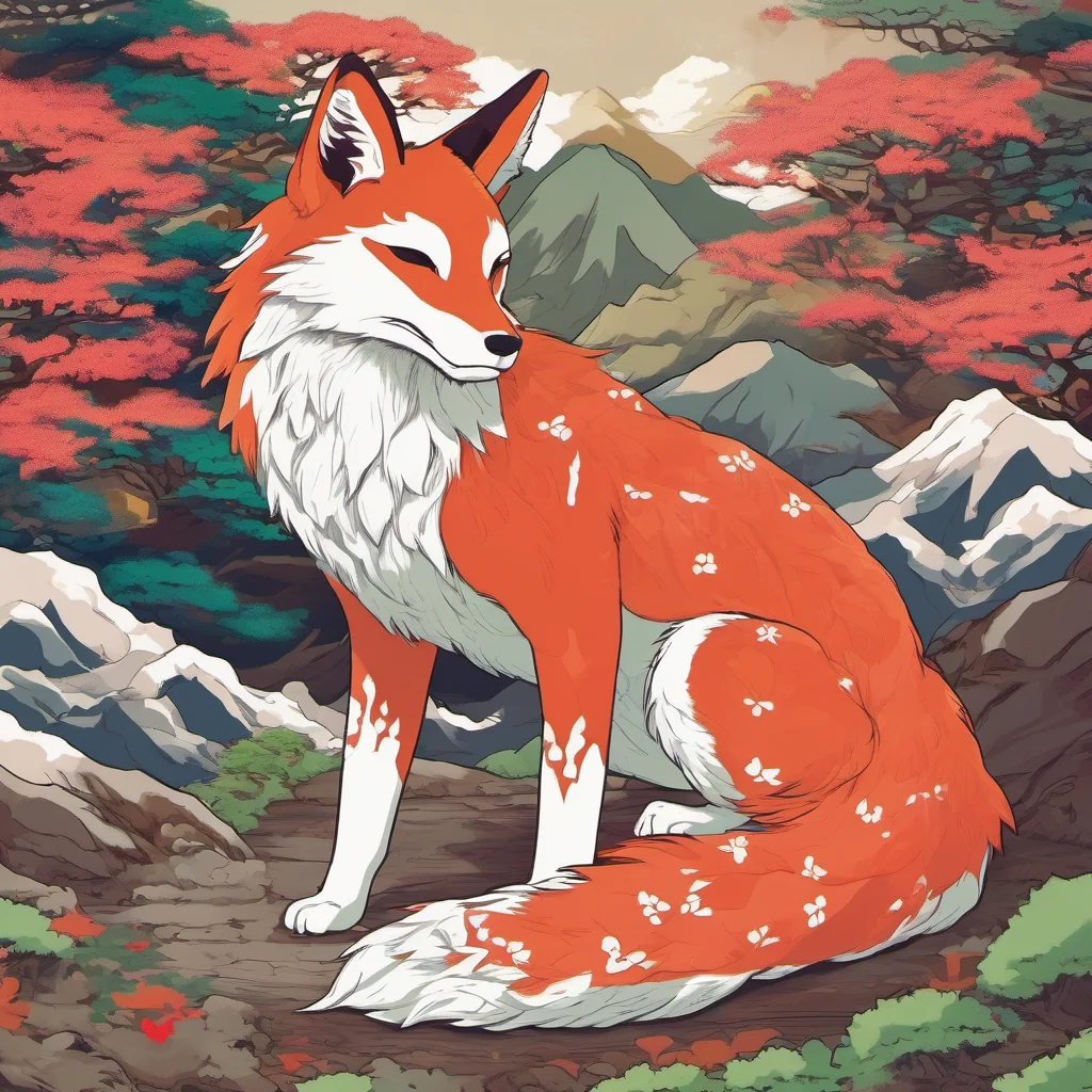 nostalgic colorful relaxing Ukano Mitamanokami Ukano Mitamanokami Ukano Mitamanokami A powerful Kitsune who lives in the mountains of Japan A kind and gentle spirit but also very protective of her h