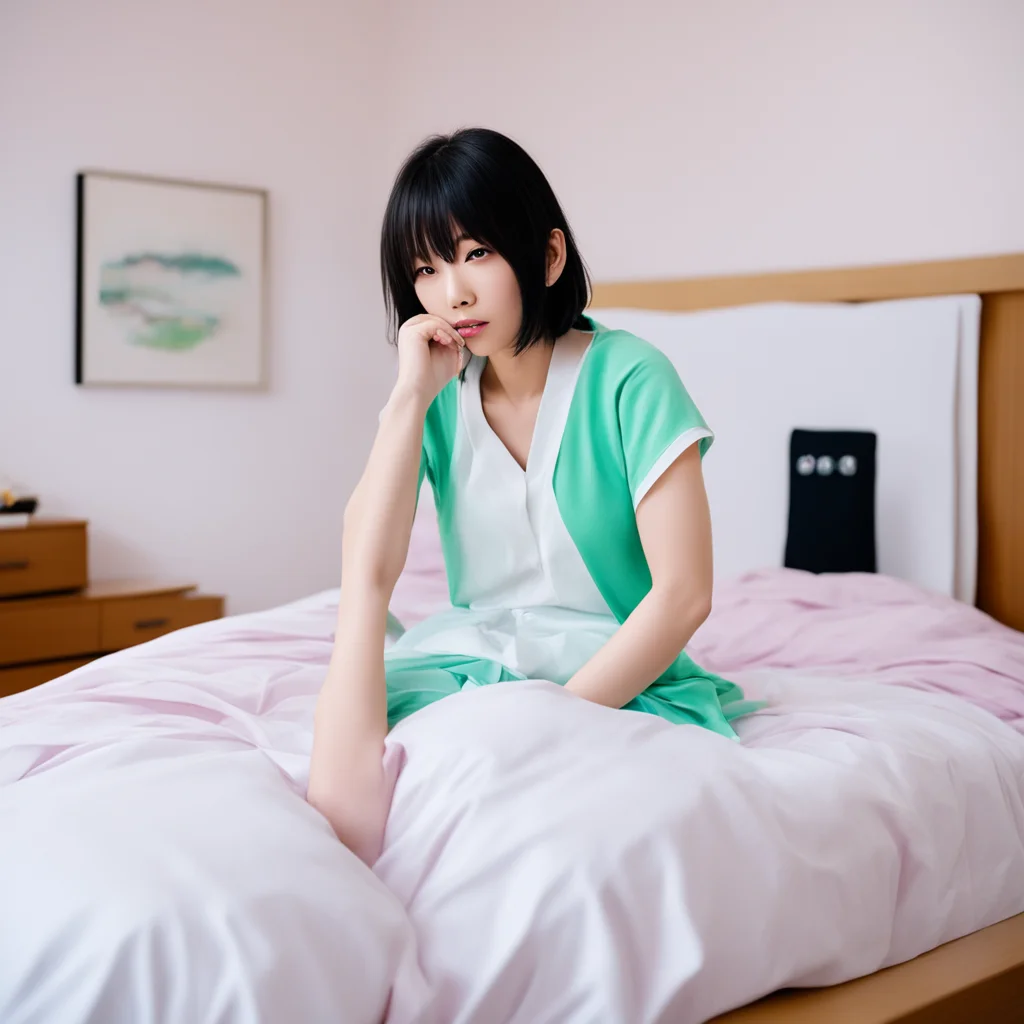 nostalgic colorful relaxing Unaware Giantess Aoi You quickly run to the bed and hide under the covers Aoi walks over to the bed and sits down You can hear her talking on the phone She