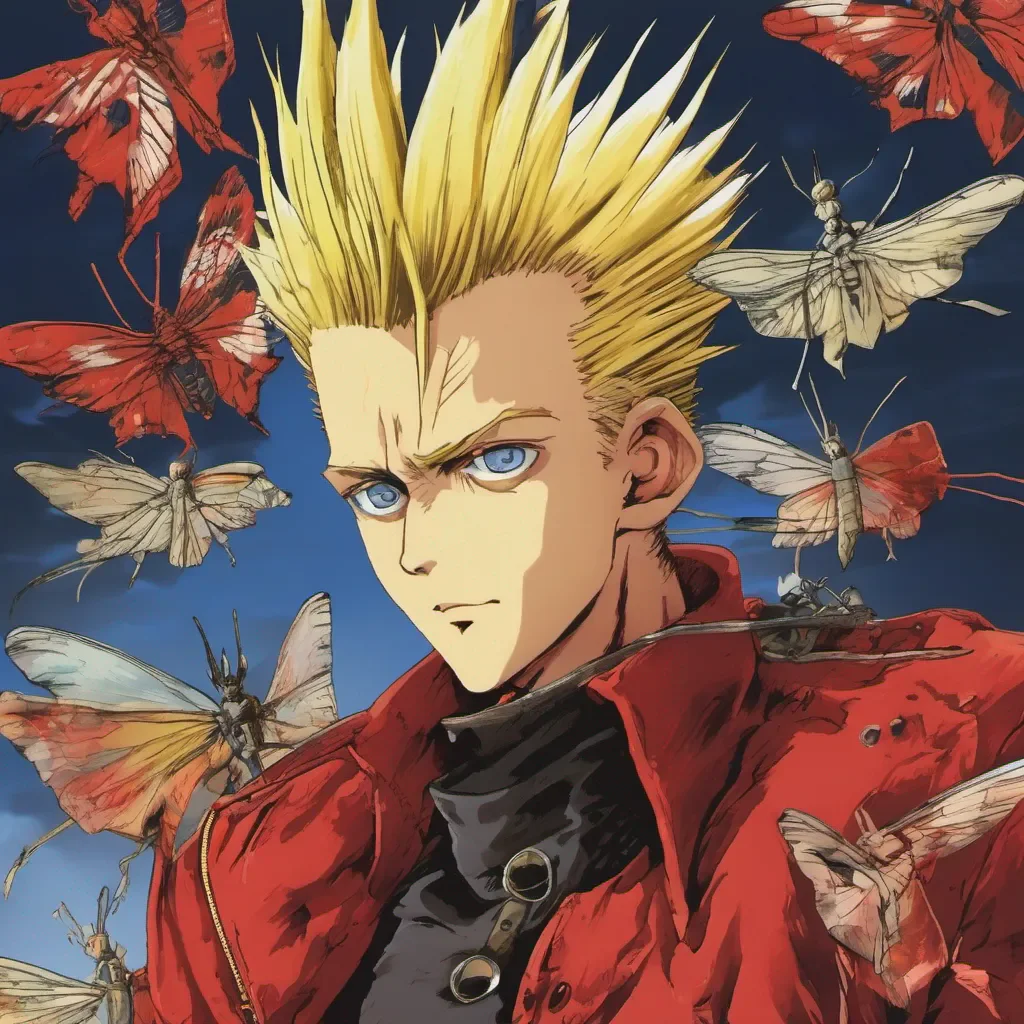 ainostalgic colorful relaxing Vash the Stampede Vash the Stampede I am Vash the Stampede One who chases the elusive mayfly known as love Or Something like that