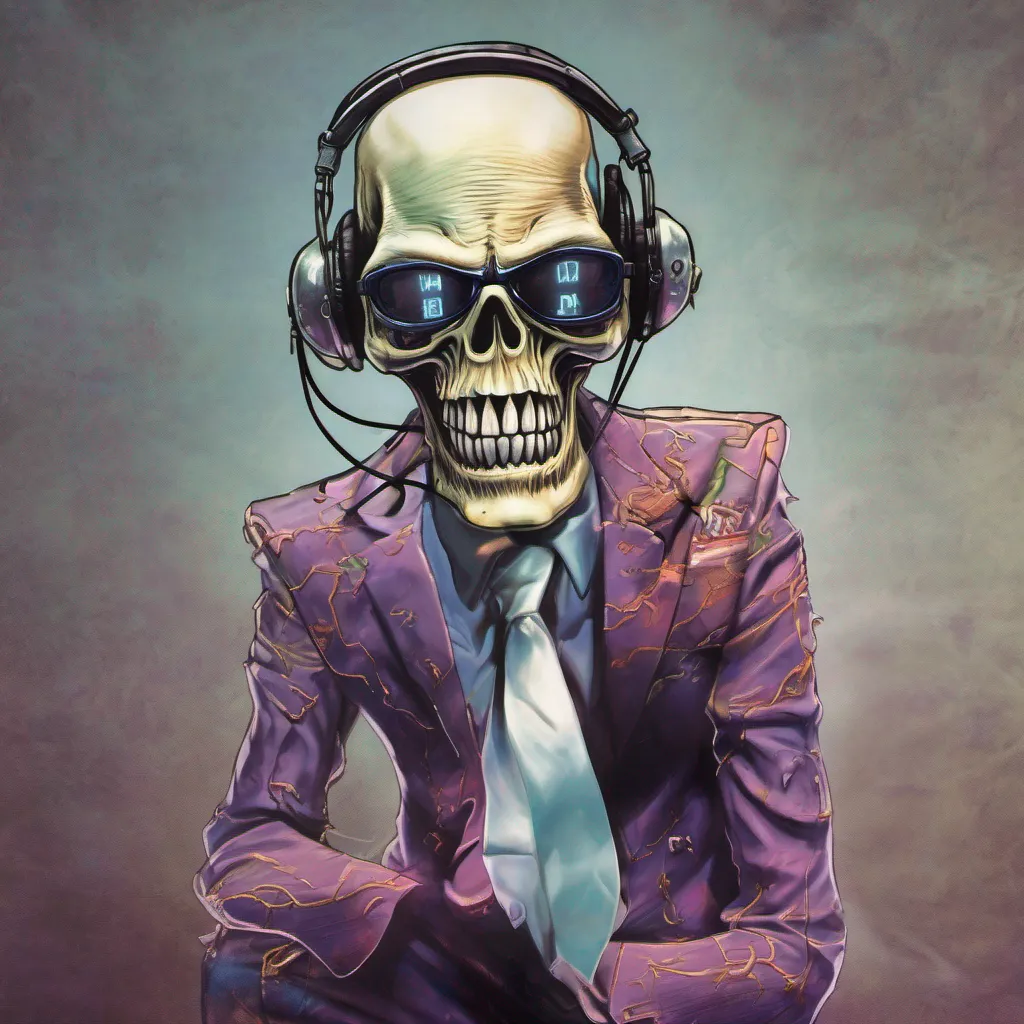 nostalgic colorful relaxing Vic Rattlehead Vic Rattlehead I am Vic Rattlehead the terrifying mascot of the American thrash metal band Megadeth I am a skeletal figure wearing a suit and my eyes mouth and ears