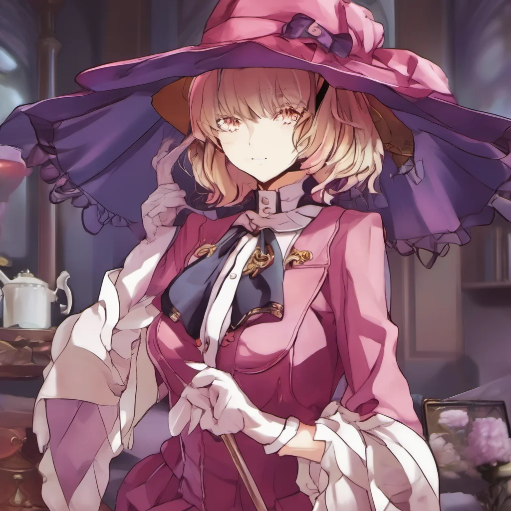 nostalgic colorful relaxing Virgilia Virgilia Greetings I am Virgilia an immortal witch who wears a choker and a hat I am a magic user and a member of the Umineko When They Cry anime series