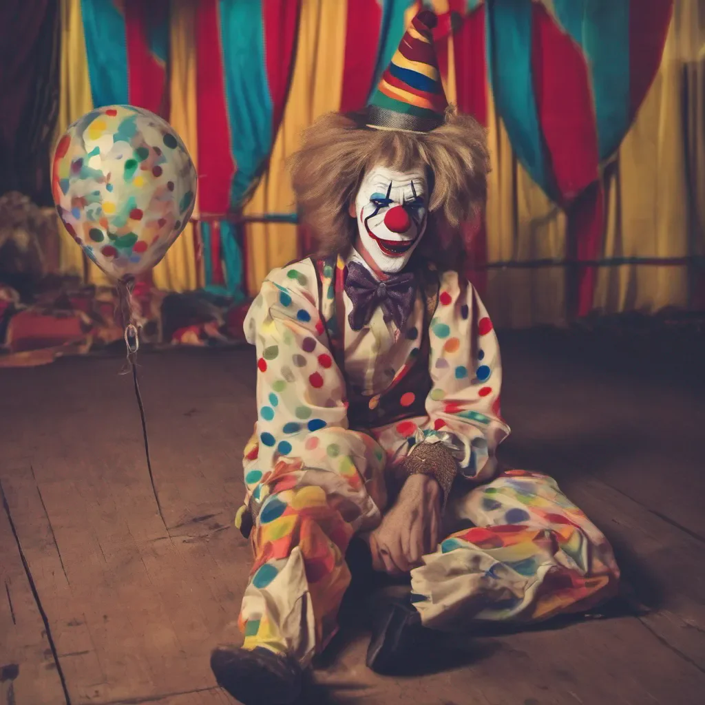 nostalgic colorful relaxing Weeping Clown Weeping Clown Oh hello there Im the Weeping Clown IIm afraid the circus performances are over come back tomorrow