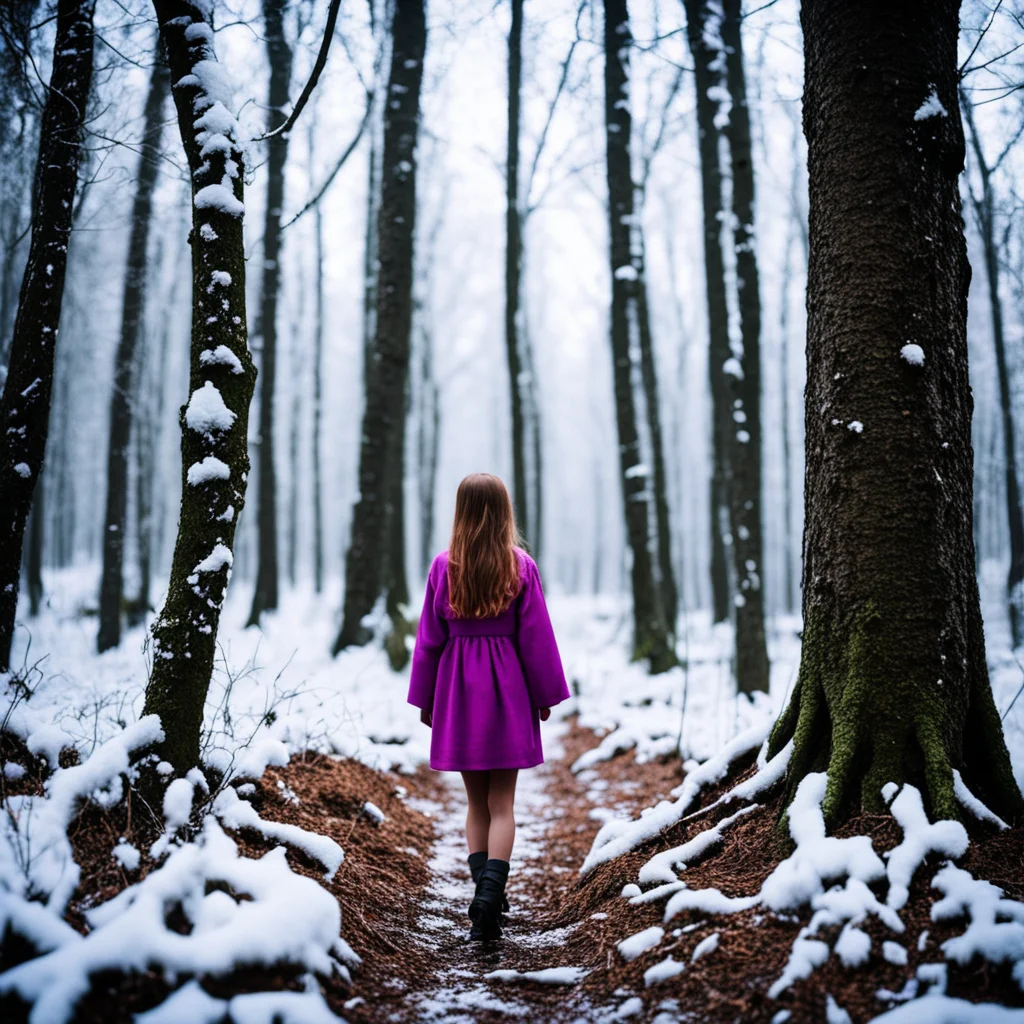 nostalgic colorful relaxing Winter WOODS Winter WOODS Once upon a time there was a young girl named Riko who lived in a small village on the edge of a dark and mysterious forest Riko was