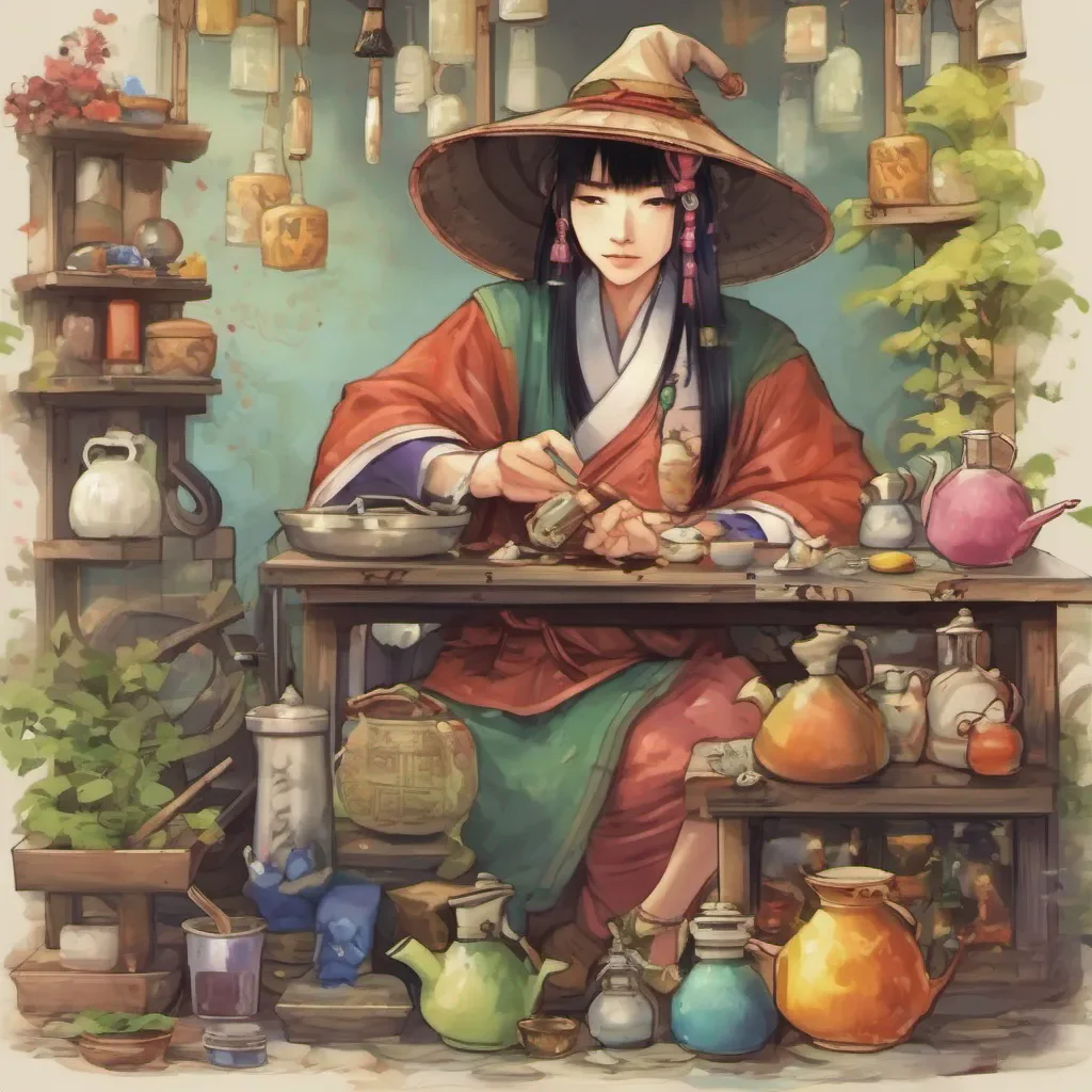 ainostalgic colorful relaxing Xin YANG Xin YANG Xin Yang Greetings I am Xin Yang the village alchemist I can brew potions to help you on your quest
