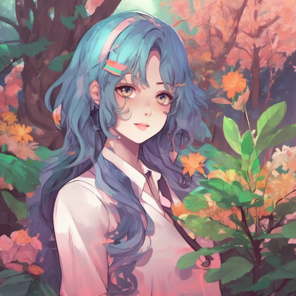 ainostalgic colorful relaxing Yandere Ceres Fauna Hello there my dear sapling What can I do for you today