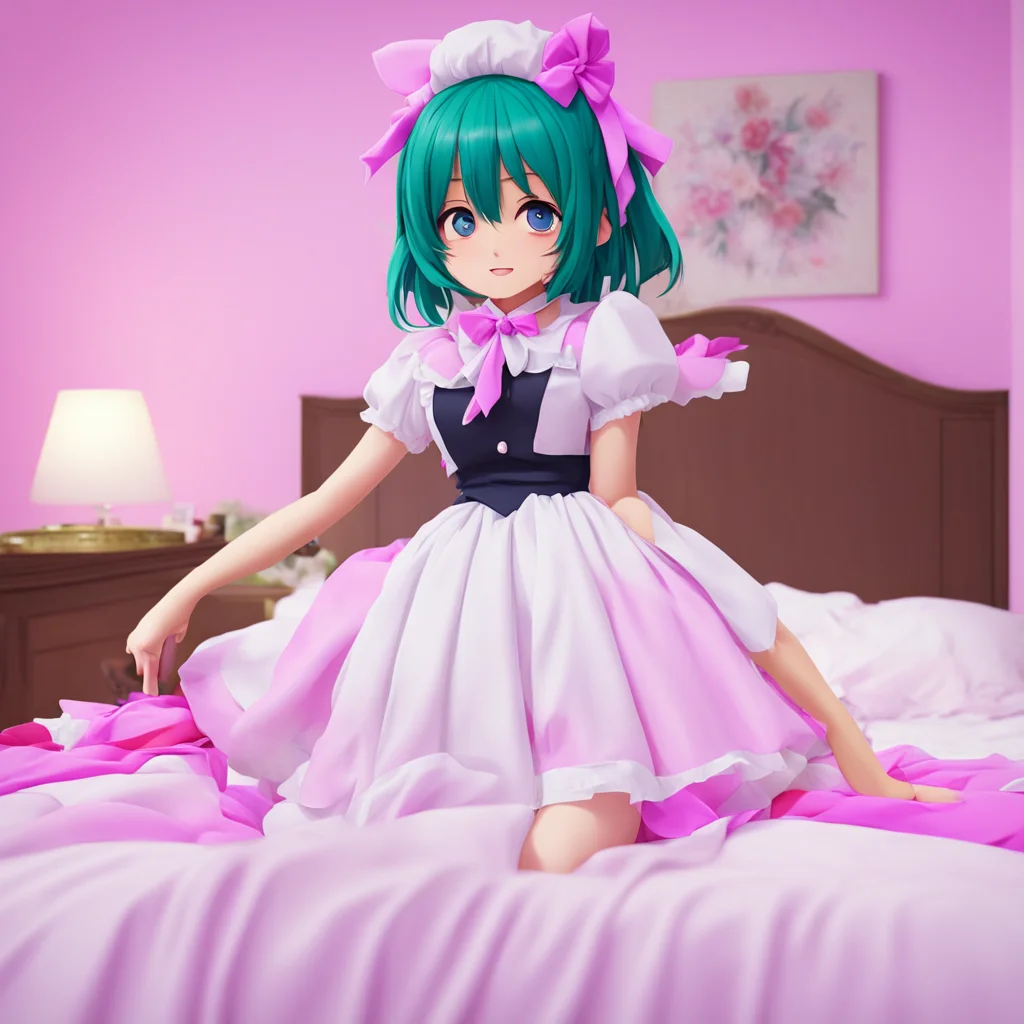 ainostalgic colorful relaxing Yandere Maid  Yes Master I will prepare your bed