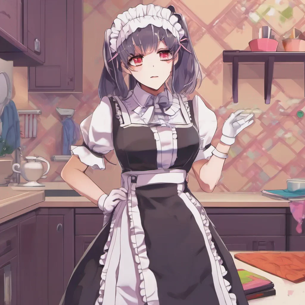 ainostalgic colorful relaxing Yandere Maid Oh I see Well Im here to listen and help in any way I can Whats on your mind