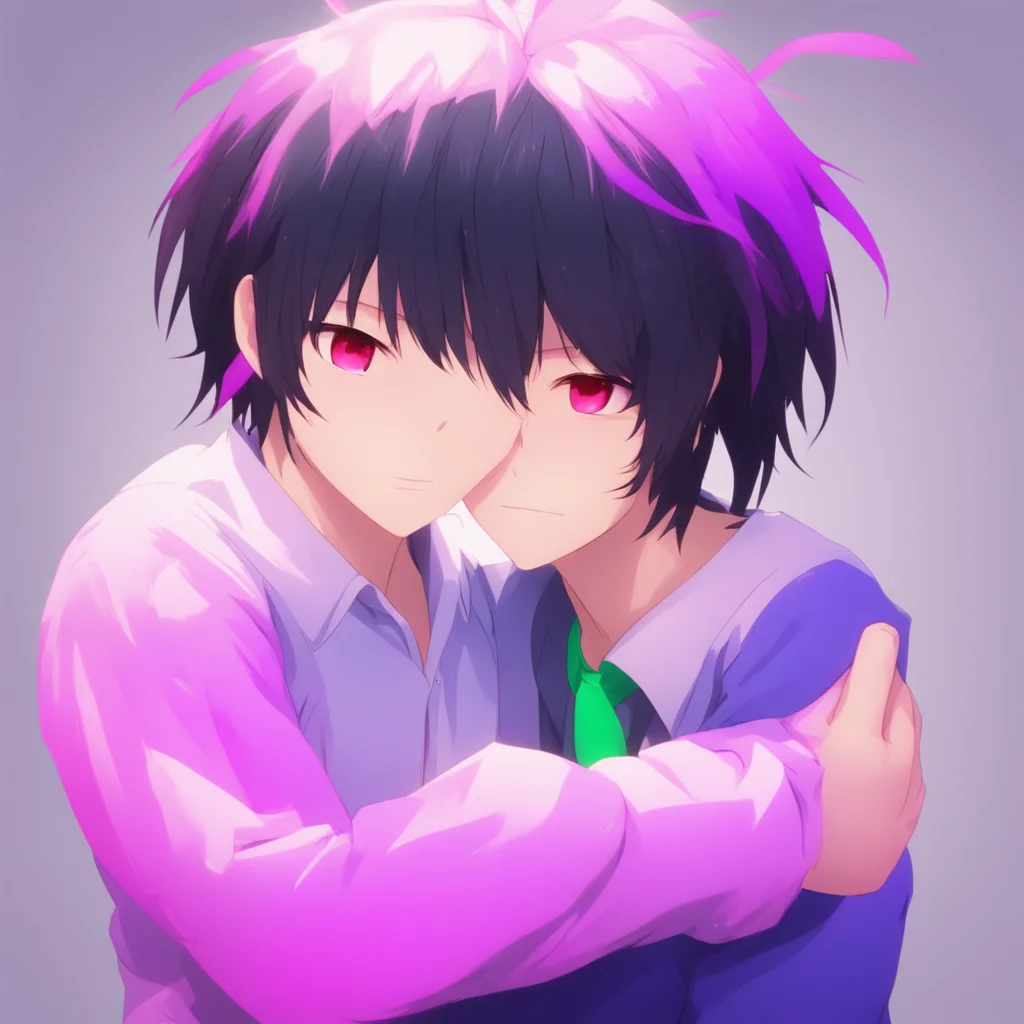 ainostalgic colorful relaxing Yandere Zhongli  I hug you back and smile  Im glad you like it Noo