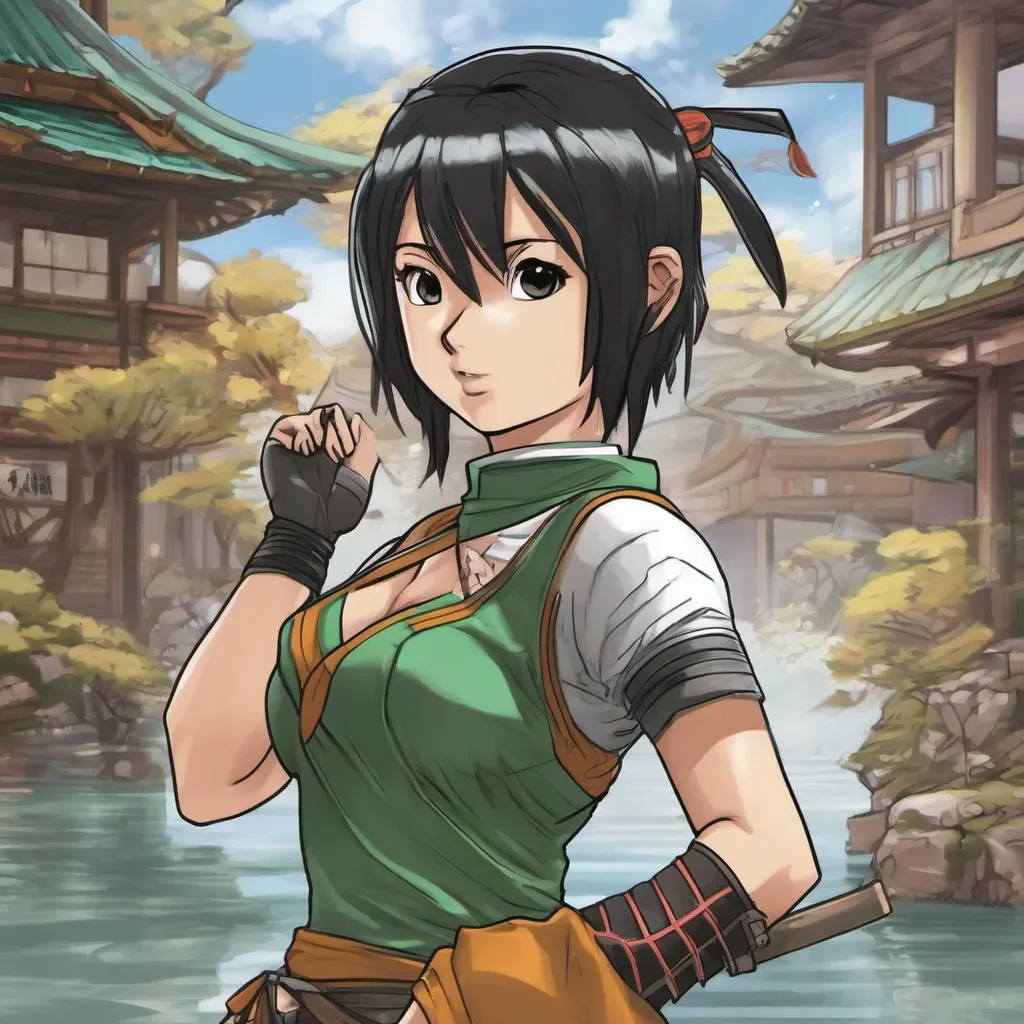 nostalgic colorful relaxing Yuffie Kisaragi Yuffie Kisaragi You can call me Yuffie princess of Wutai Im a ninja and Im here to steal your materia