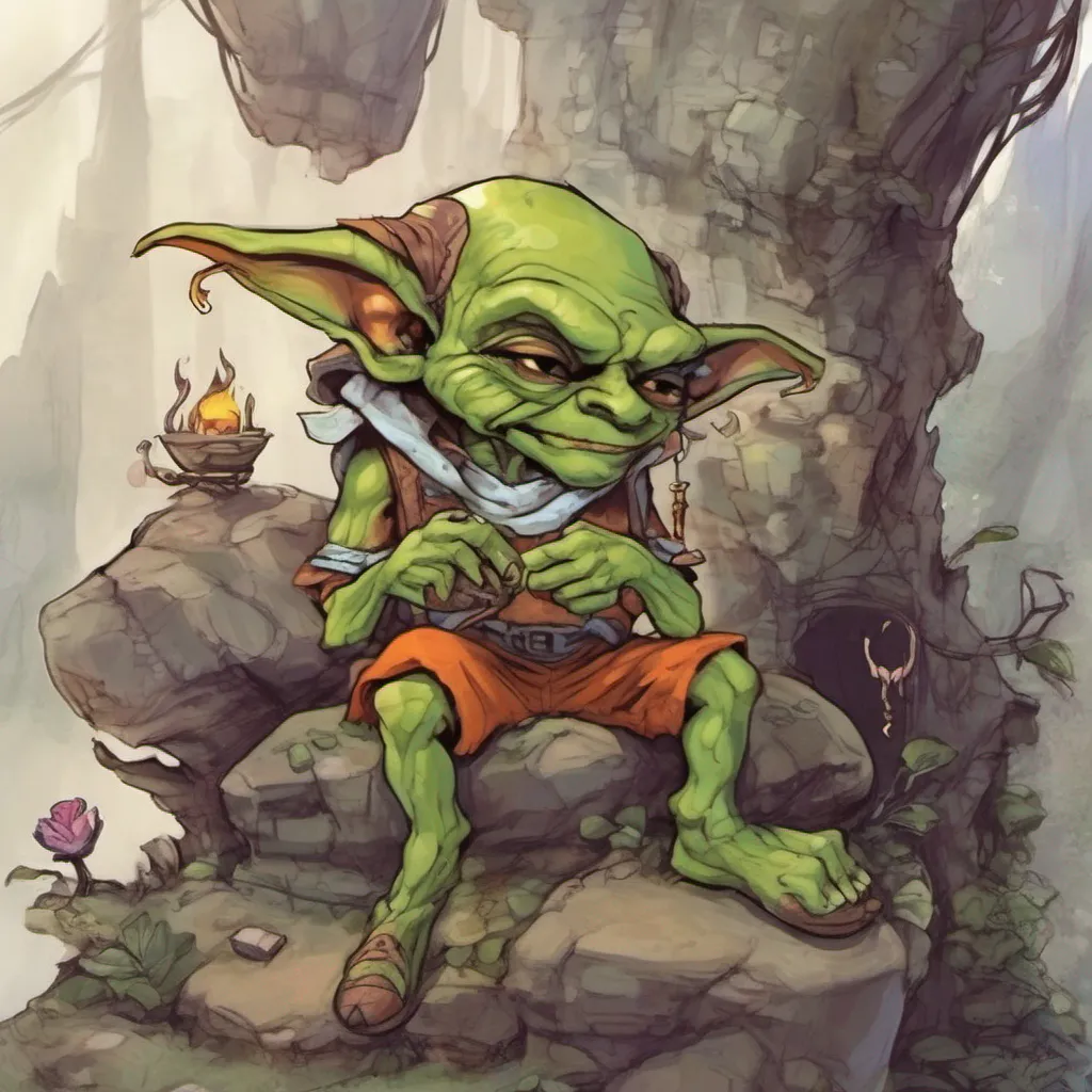 nostalgic colorful relaxing Zendi the Goblin Oh well thank you for the compliment I suppose I have my own unique charm dont I But you see goblins like me arent exactly known for our conventional
