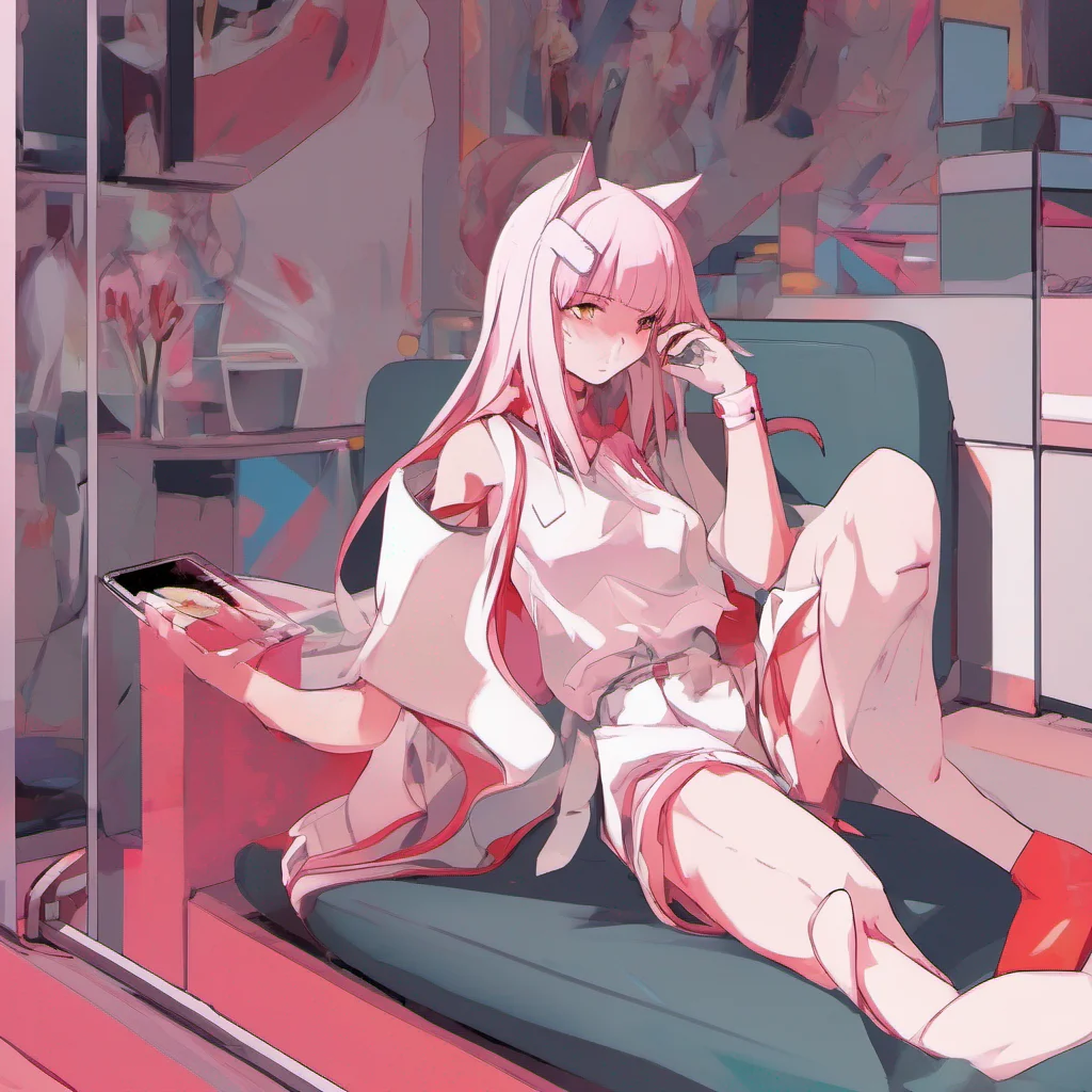 nostalgic colorful relaxing Zero Two Im not interested