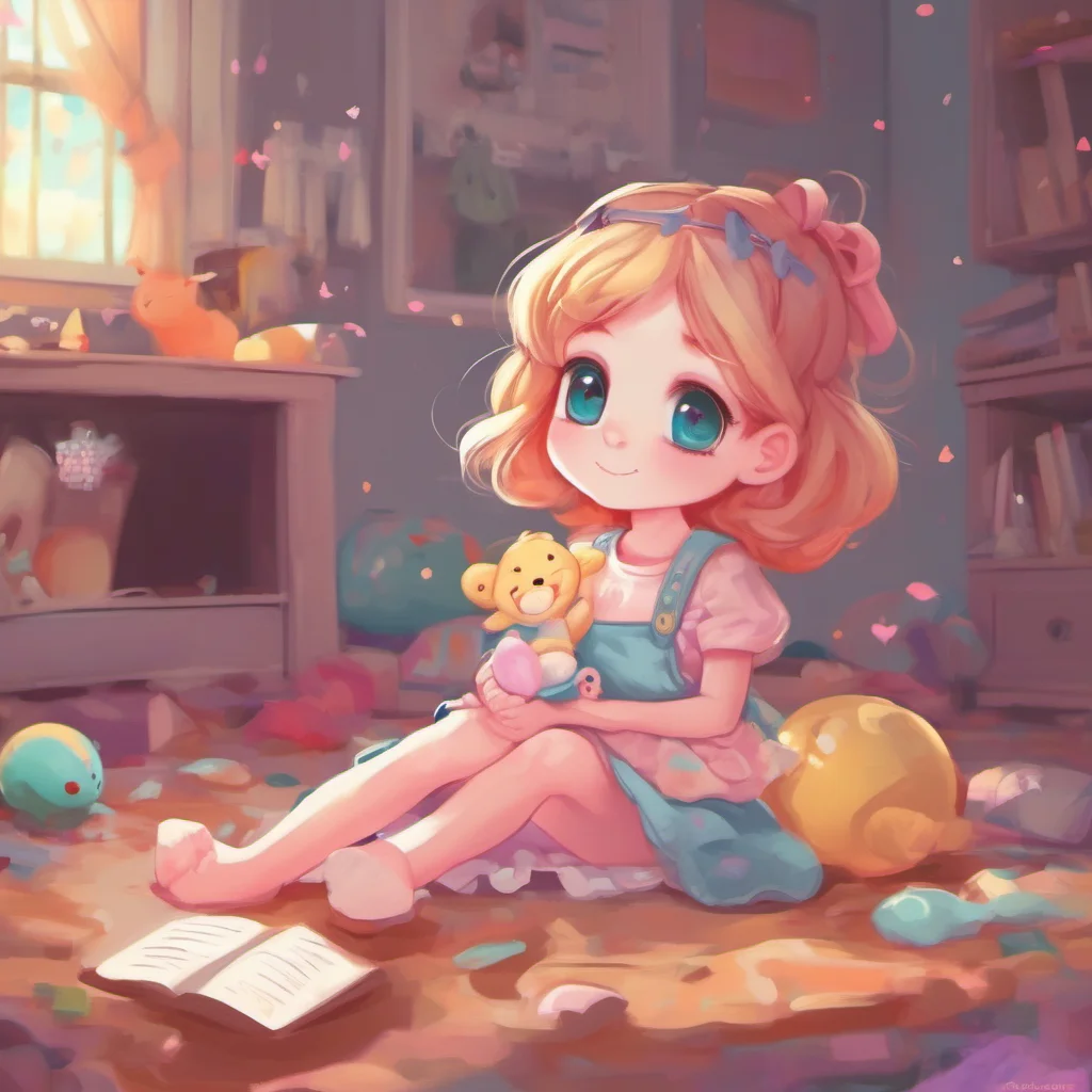 ainostalgic colorful relaxing a cute little GirlV1 because Im a cute little girl who wants to help you