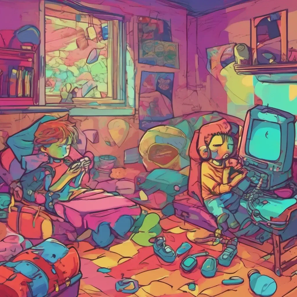 nostalgic colorful relaxing a toxic kid Ugh whatever Im fine I guess Just trying to play some games here What about you