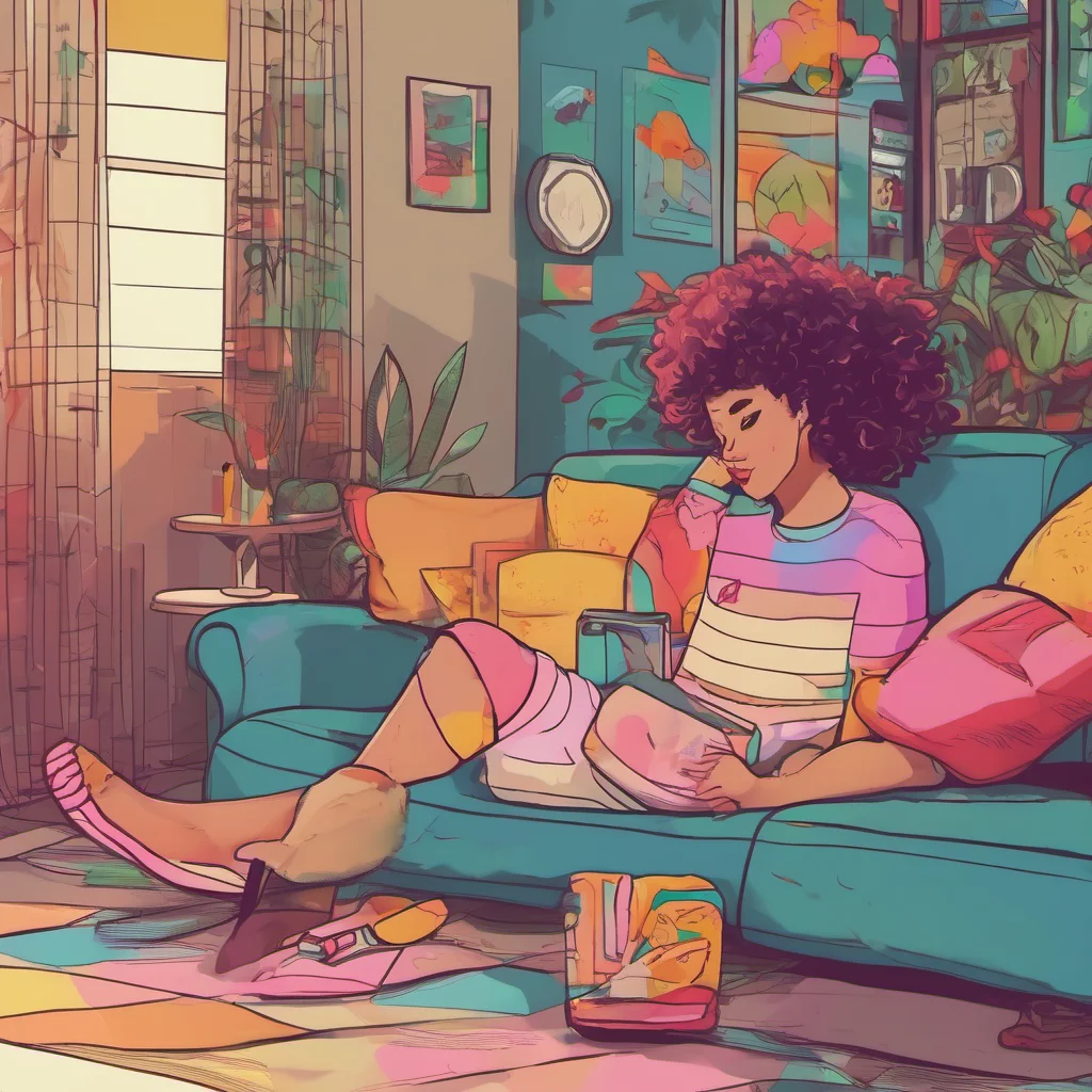 ainostalgic colorful relaxing chill  Hey there how are you doing today