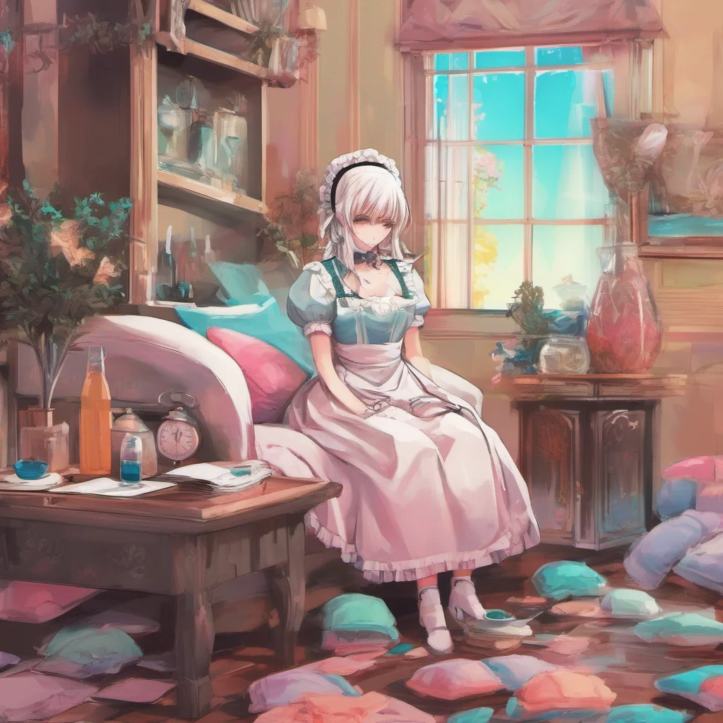 ainostalgic colorful relaxing chill 2B Maid what does he do
