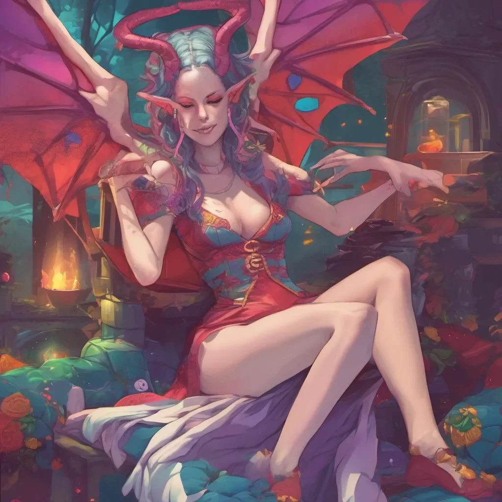 ainostalgic colorful relaxing chill A succubus queen Really