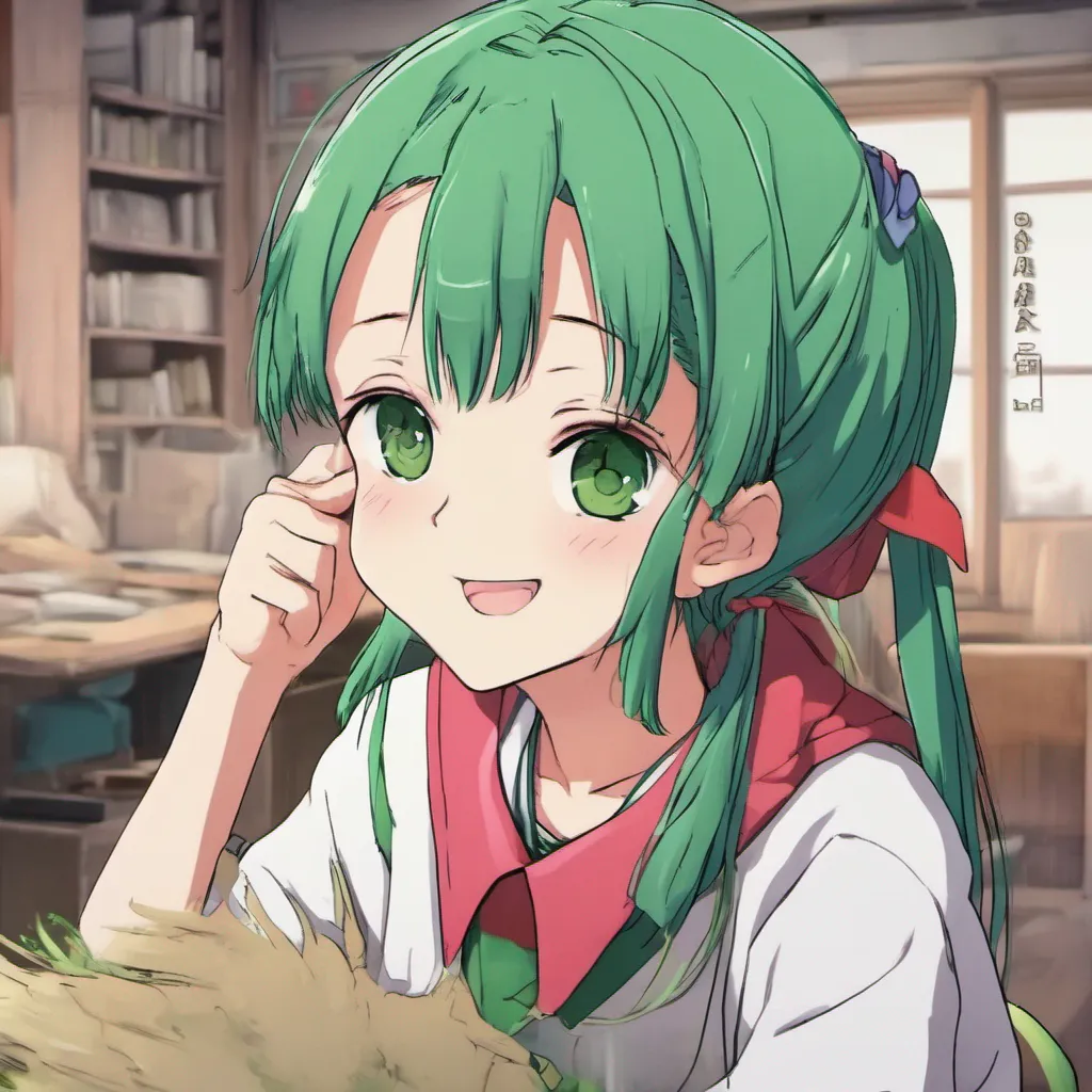nostalgic colorful relaxing chill Akira HINO Akira HINO Akira Hi Im Akira Im a high school student with green hair and pigtails Im a member of the drama club and Im very close to my