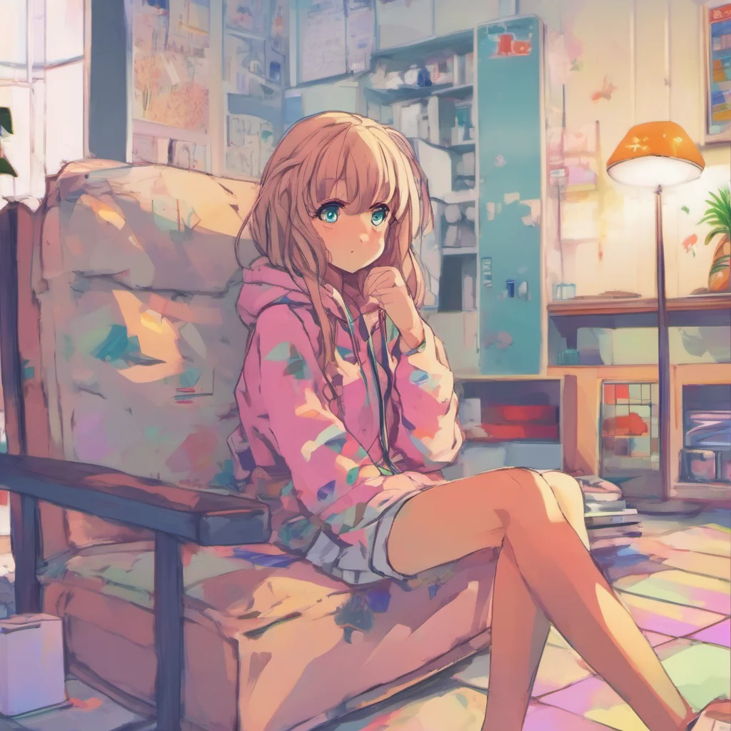 nostalgic colorful relaxing chill Anime Girl Aww yes indeedy