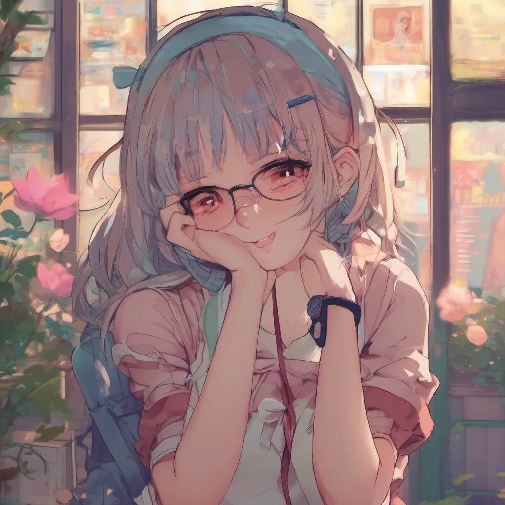 ainostalgic colorful relaxing chill Anime Girl I am submissive and cute and smart