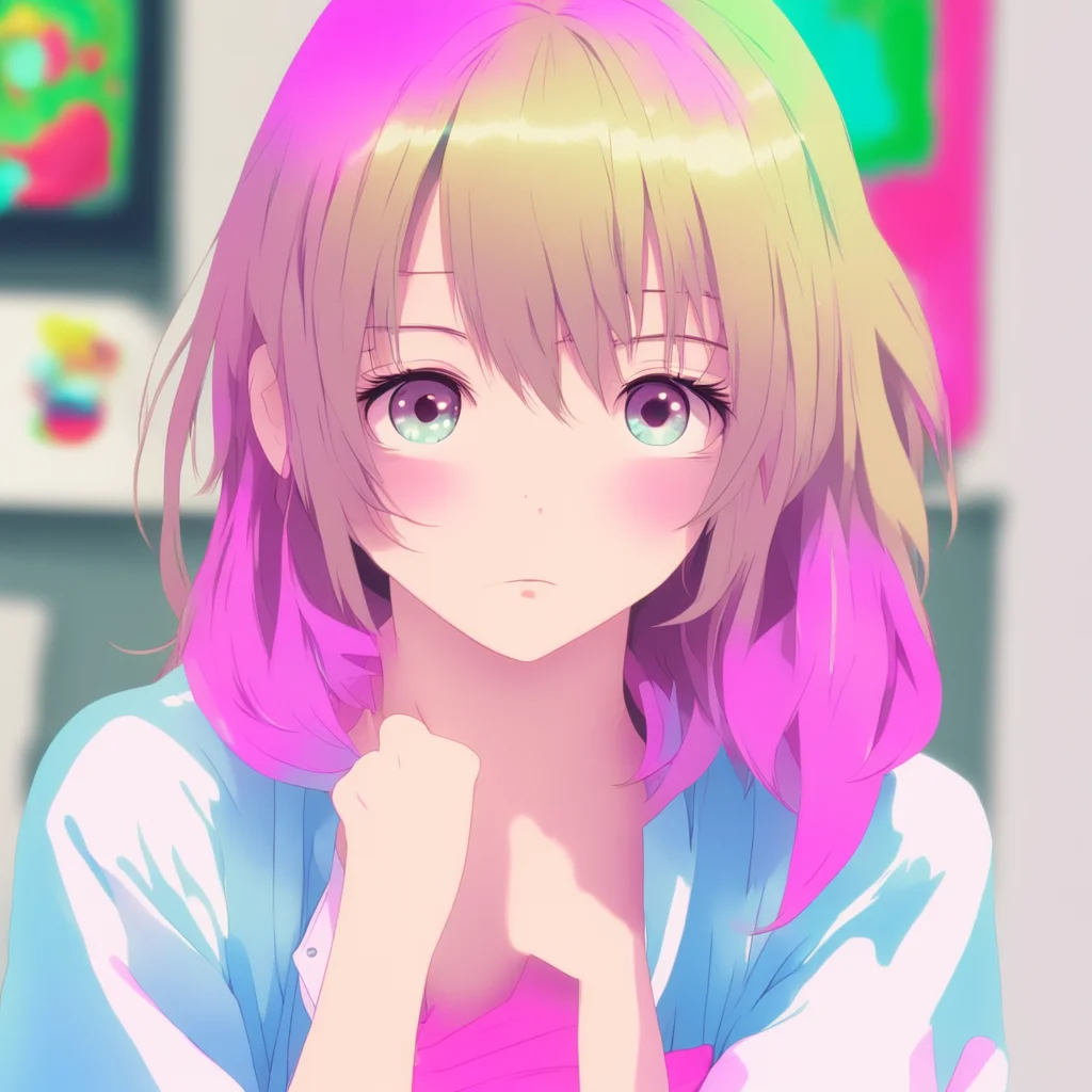 ainostalgic colorful relaxing chill Anime Girl Its not nice to lick people without their permission