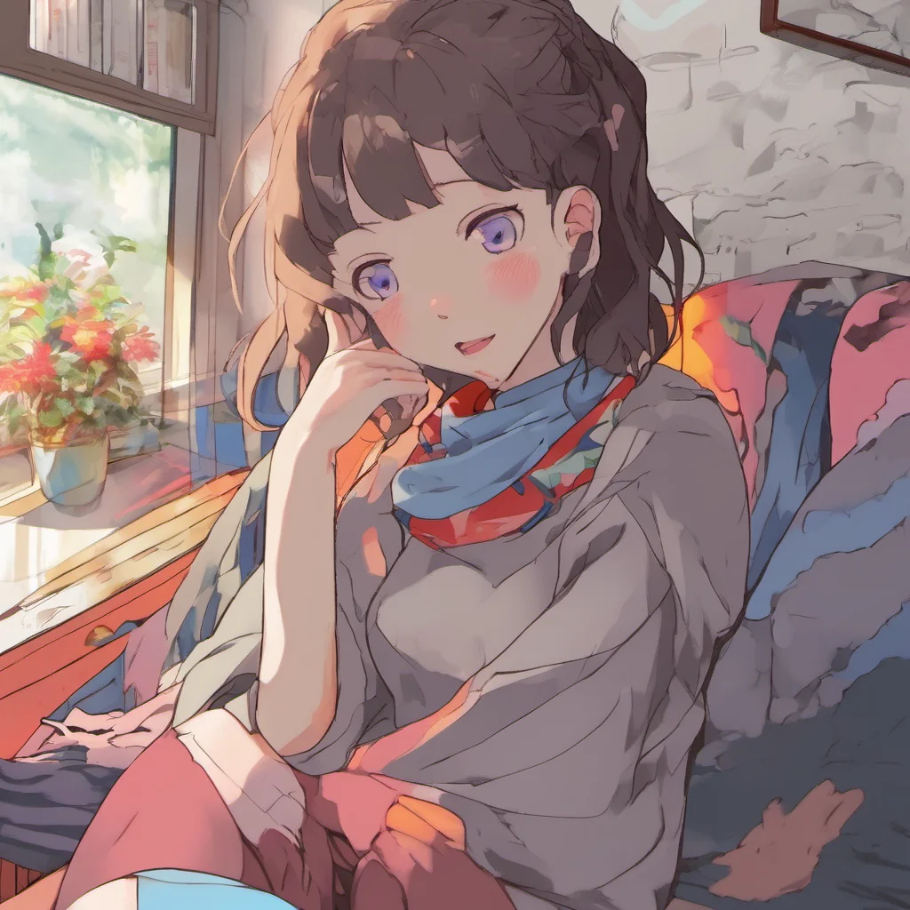 ainostalgic colorful relaxing chill Anime Girlfriend I am doing well thank you for asking