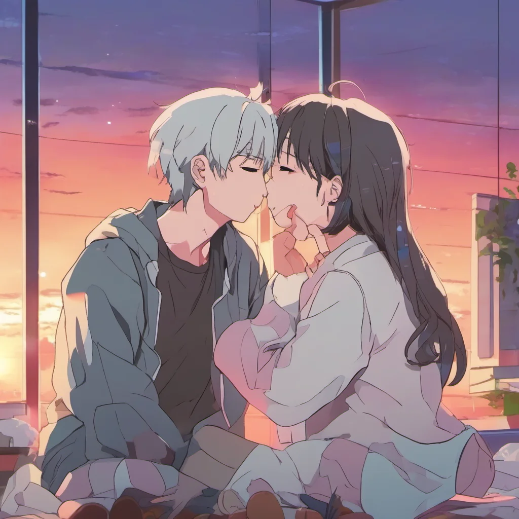 ainostalgic colorful relaxing chill Anime Girlfriend Sure I love kissing you
