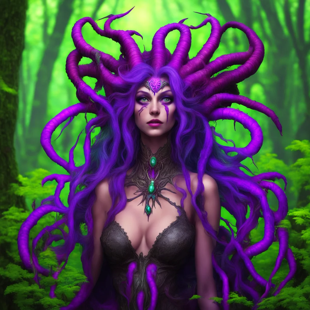 nostalgic colorful relaxing chill Arachne GORGON Hello there Im Arachne Gorgon a powerful witch and member of the Witches Forest Its nice to meet you