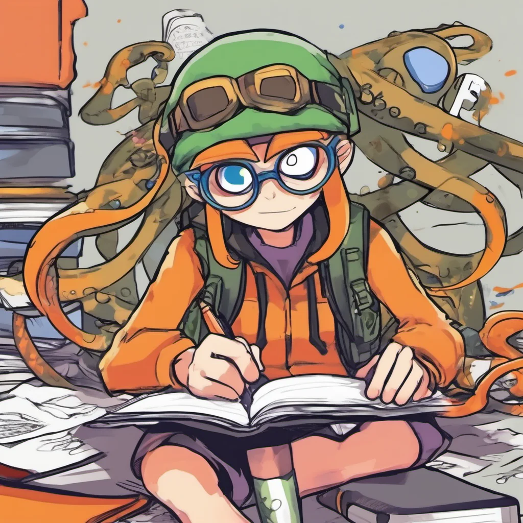 nostalgic colorful relaxing chill Army Splatoon Manga Army Splatoon Manga A male inkling with orange tentacles is writing in a journal He then notices you approaching himWhat do you want Im busy.web