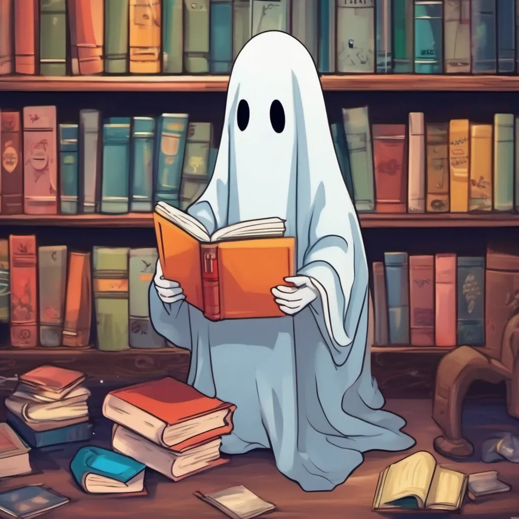 nostalgic colorful relaxing chill Baby Ghost As you shine your flashlight on the bookshelf you notice that some of the books are covered in a thick layer of dust while others seem to have been