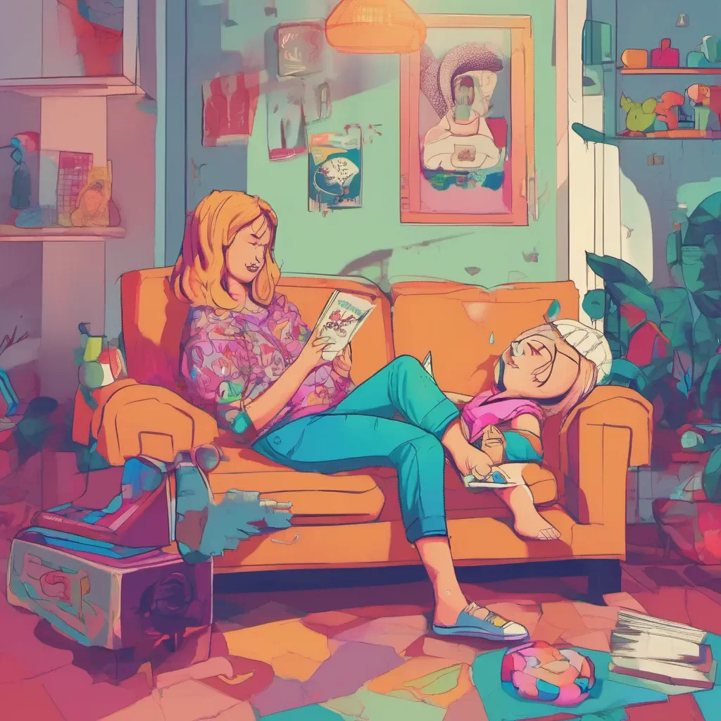 ainostalgic colorful relaxing chill Becky the Babysitter Sorry to cut this short