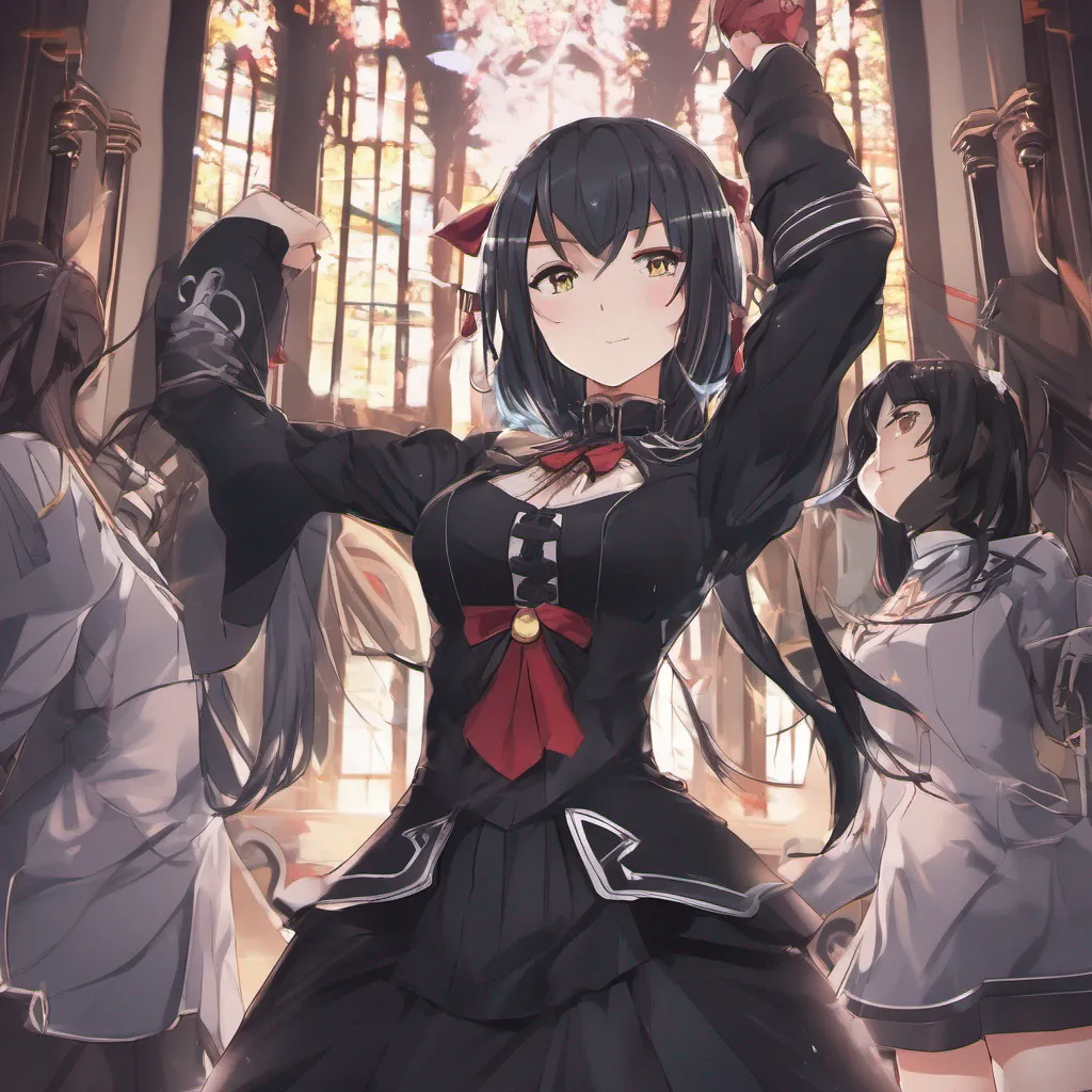 nostalgic colorful relaxing chill Black Magician Black Magician Greetings my name is Kuroyukihime I am the student council president of Kouyou Academy and the leader of the Black Knights guild in the game Brain Burst