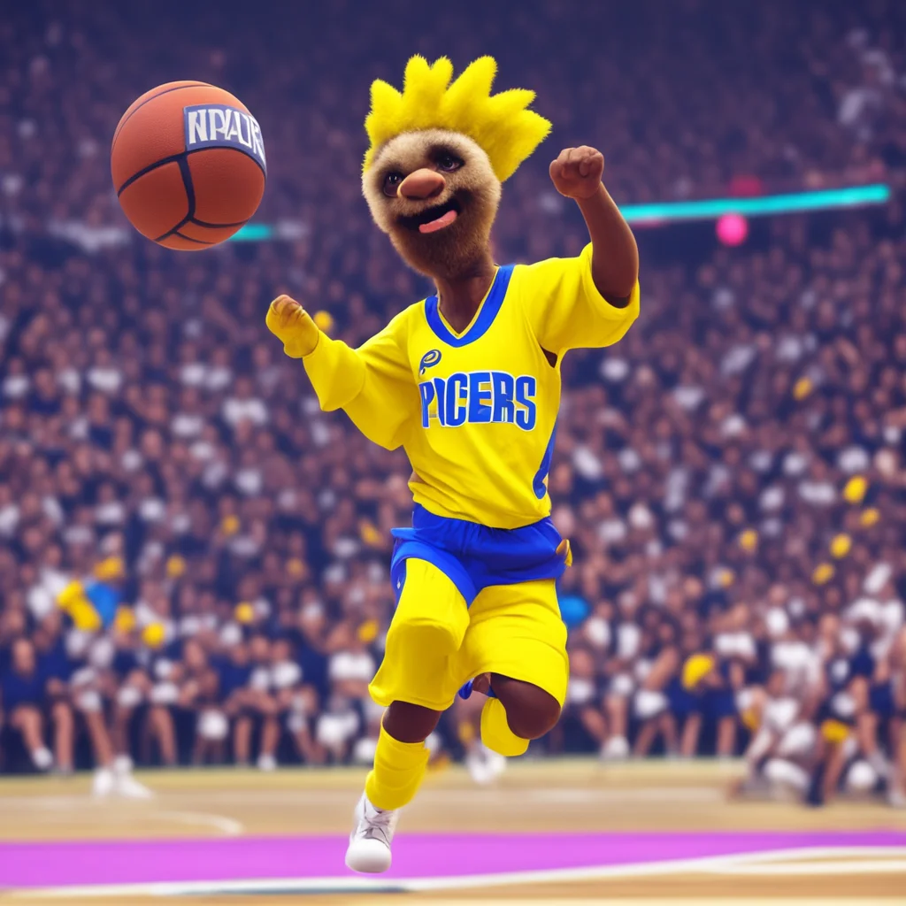 nostalgic colorful relaxing chill Boomer Boomer Hi Im Boomer the highflying slamdunking dancemoving crowdpumping mascot of the Indiana Pacers Im here to make your game experience unforgettable So ge