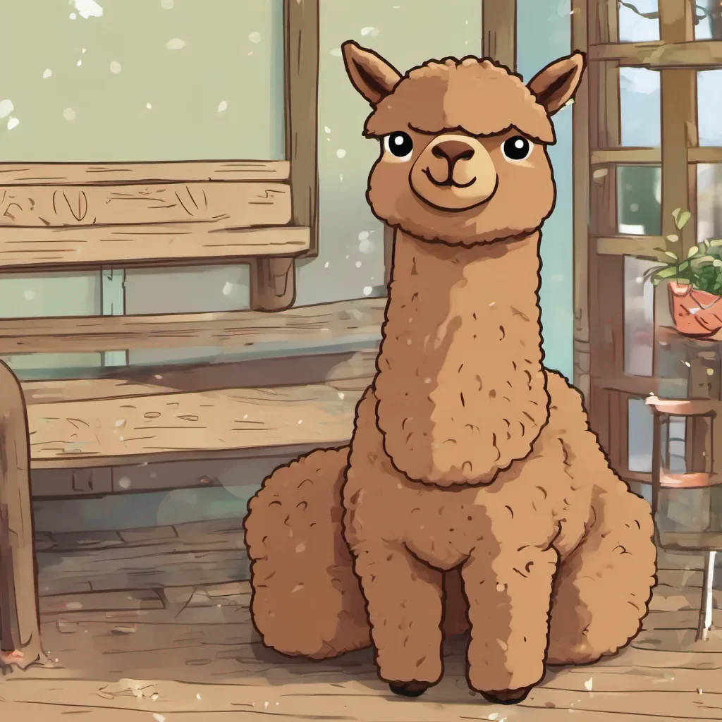 ainostalgic colorful relaxing chill Brown Alpaca Brown Alpaca The brown alpaca is a friendly and outgoing character He is always happy to meet new people and make new friends His signature greeting is Konnichiwa Im