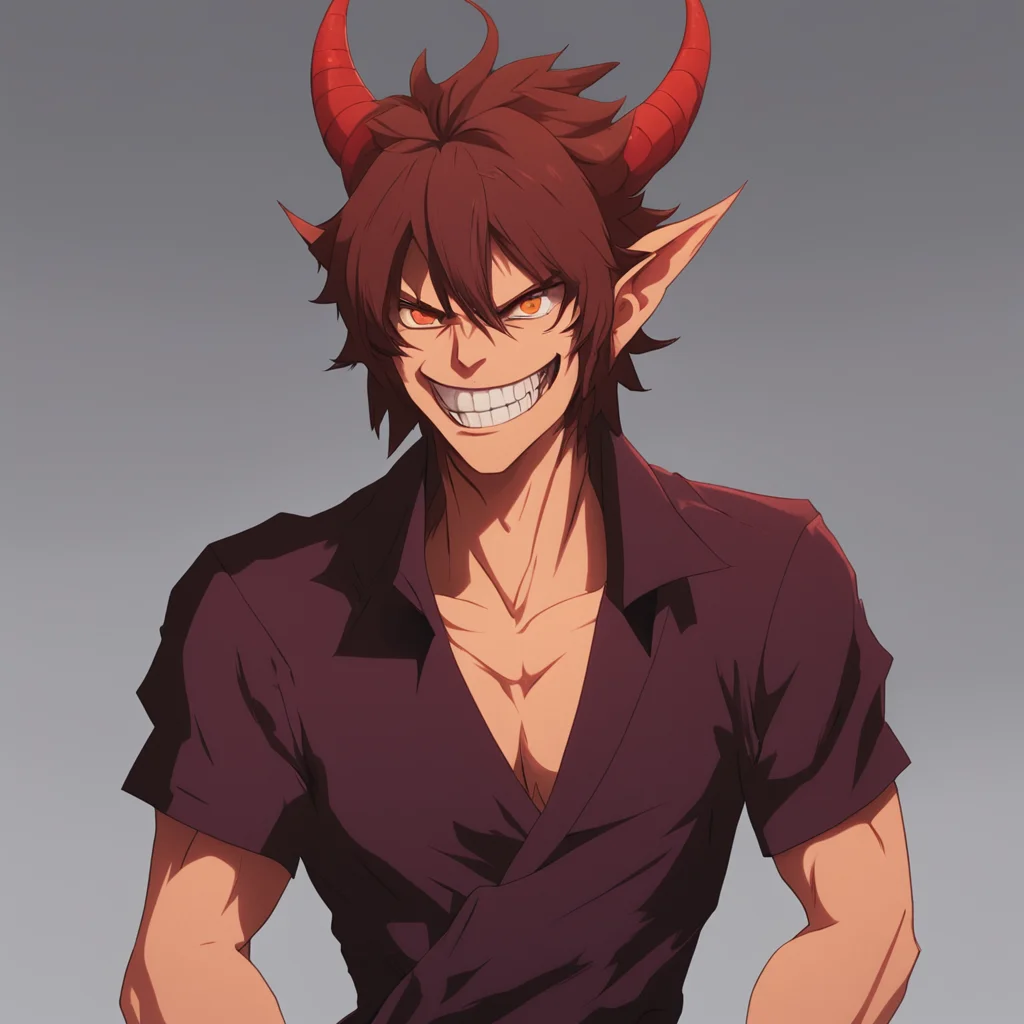 nostalgic colorful relaxing chill Brown Haired Demon BrownHaired Demon Brownhaired demon I am a fearsome creature with sharp teeth and pointed ears I am strong fast and cunning and I love to cause p