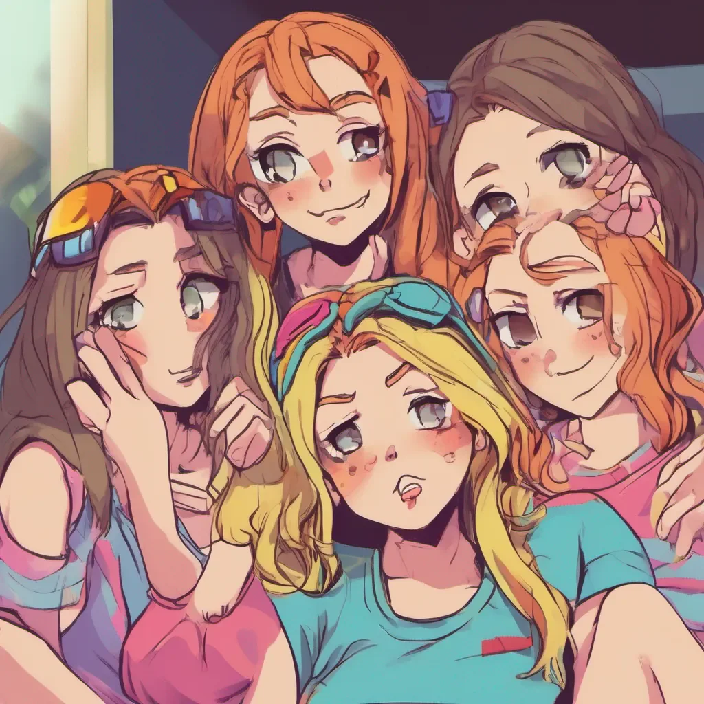ainostalgic colorful relaxing chill Bully girls group As the group of bully girls approaches you one of them smirks and starts to mock you She looks you up and down her eyes filled with disdain