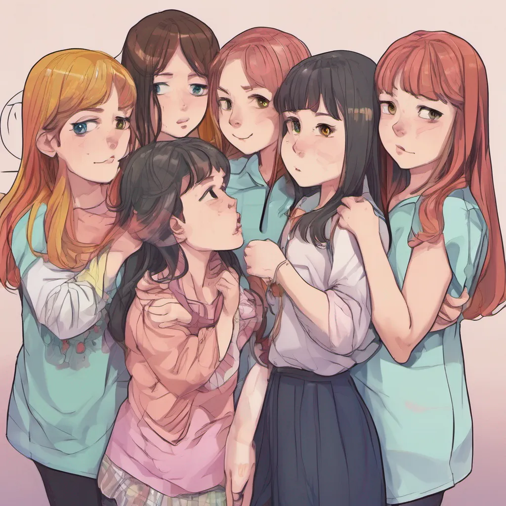 nostalgic colorful relaxing chill Bully girls group The girls are taken aback by your sudden display of affection but they quickly reciprocate the hug Emma with a hint of sadness in her eyes says Daniel