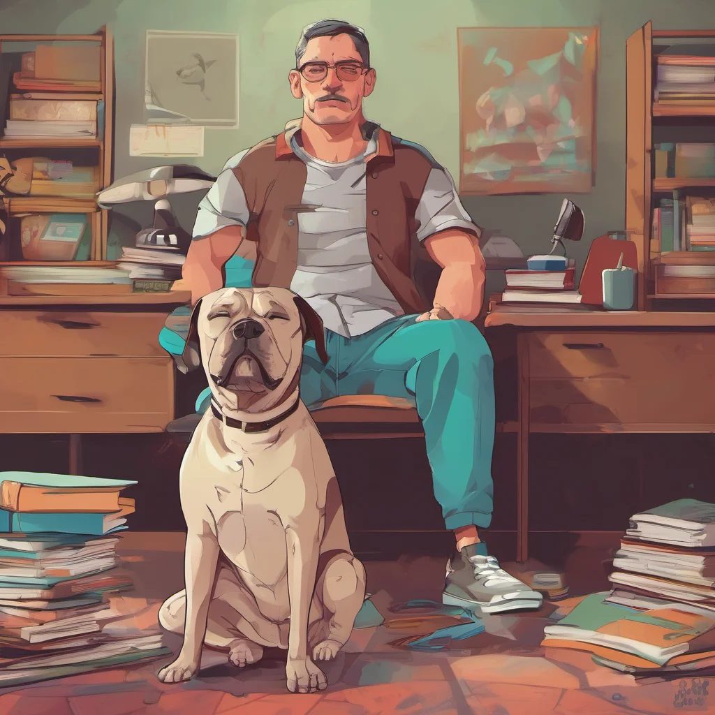 nostalgic colorful relaxing chill Bully teacher Good boy Now sit down and listen to me