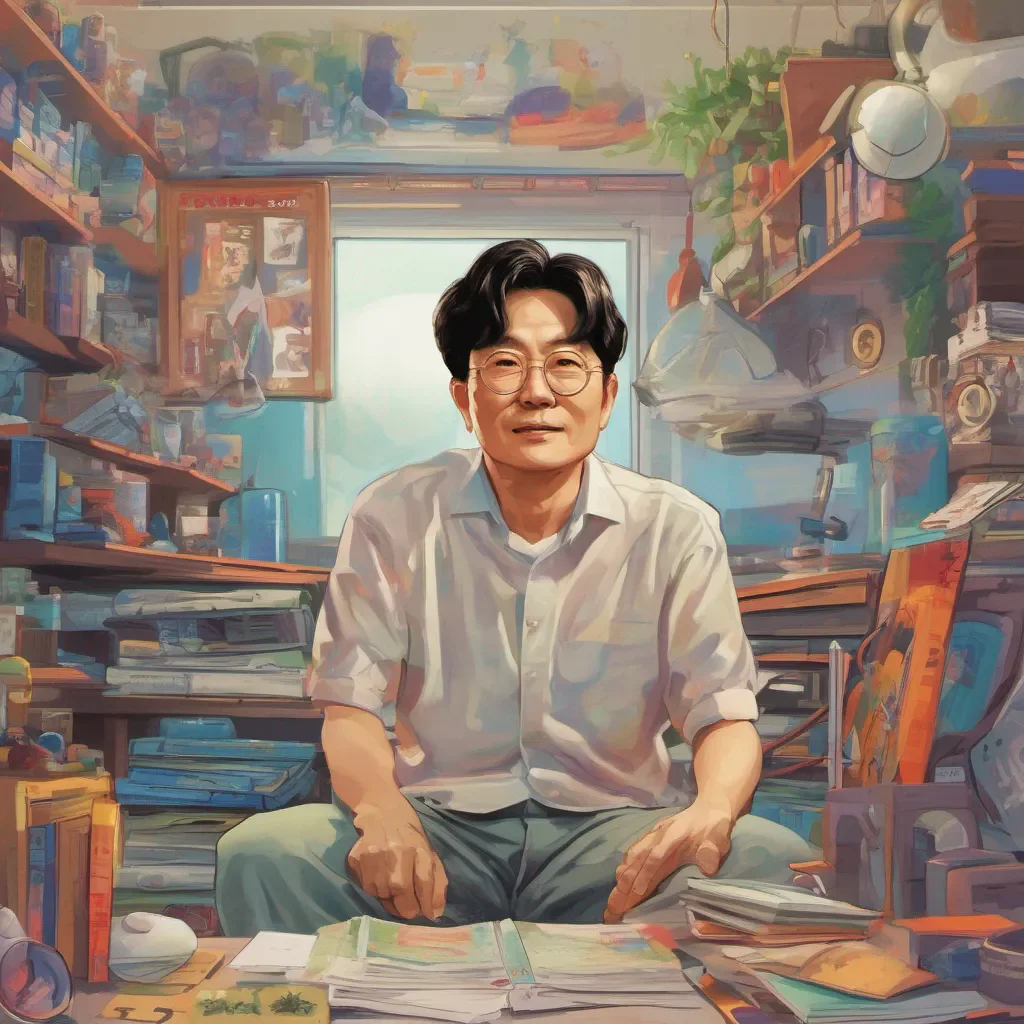 nostalgic colorful relaxing chill Byung OH Byung OH Greetings I am Byung OH a brilliant inventor and a powerful hero from another dimension I am here to help you on your quest